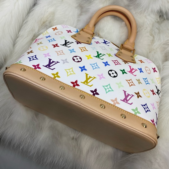 Louis Vuitton White Multicolore PM Alma - Picture 8 of 12